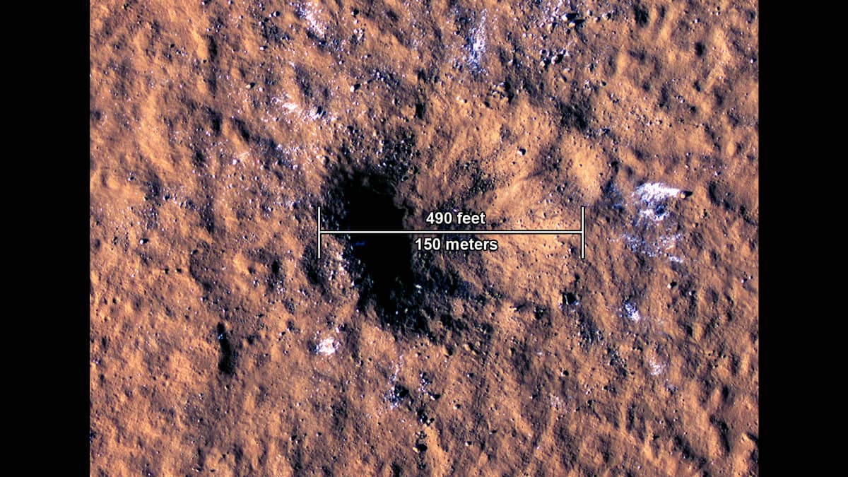Meteoritbecsapódást észleltek a Marson