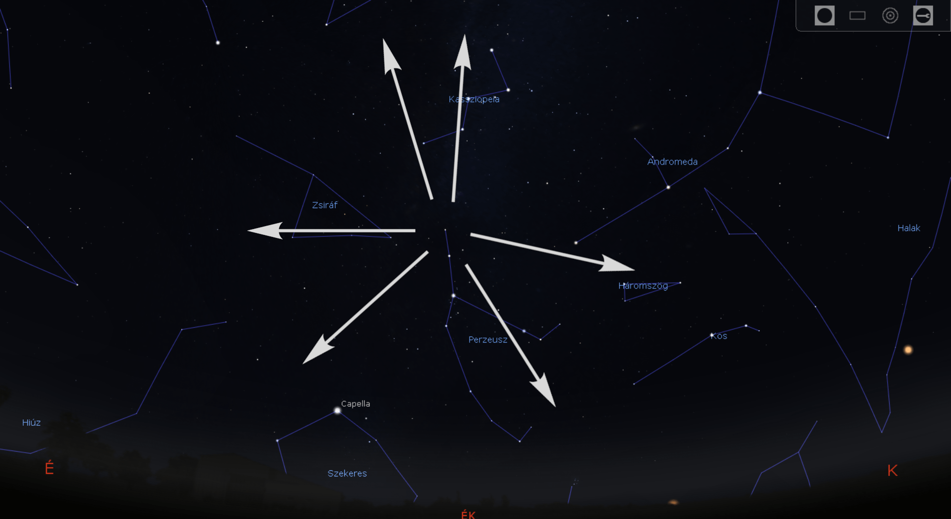 Az augusztusi meteorraj, a Perseidák