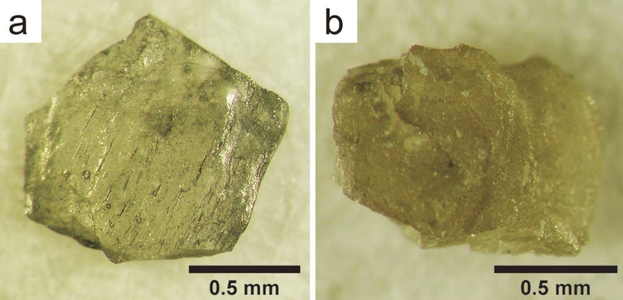 Ritka lonsdaleit kristályok az ureilit meteoritokban